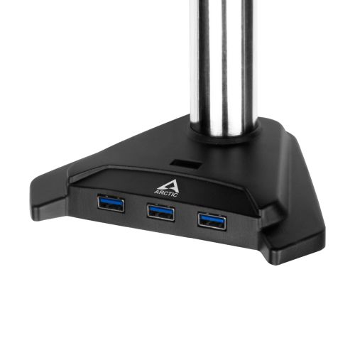 Arctic Z2 Pro (Gen3) Dual Monitor Arm with 4-Port USB 3.0 Hub, Up to 34" Monitors / 29" Ultrawide, 180° Swivel, 360° Rotation-1