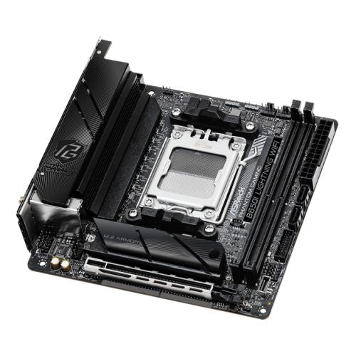 Asrock B650I LIGHTNING WIFI, AMD B650, AM5, Mini ITX, 2 DDR5, HDMI, Wi-Fi 6E, 2.5G LAN, 2x M.2-1