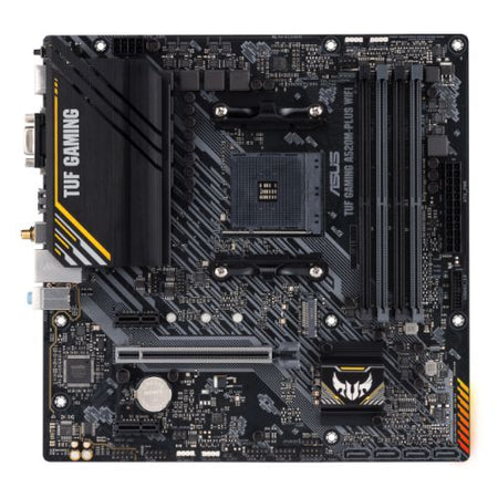 Asus TUF GAMING A520M-PLUS WIFI, AMD A520, AM4, Micro ATX, 4 DDR4, VGA, HDMI, DP, AC Wi-Fi, 1x M.2-0