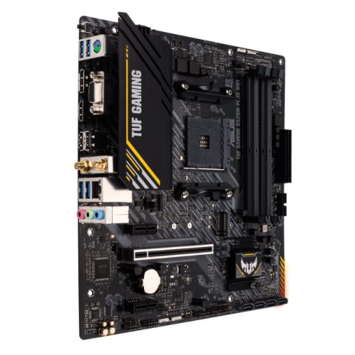 Asus TUF GAMING A520M-PLUS WIFI, AMD A520, AM4, Micro ATX, 4 DDR4, VGA, HDMI, DP, AC Wi-Fi, 1x M.2-1