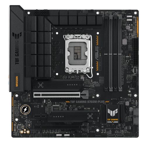 Asus TUF GAMING B760M-PLUS, Intel B760, 1700, Micro ATX, 4 DDR5, HDMI, DP, 2.5G LAN, PCIe5, 2x M.2-0