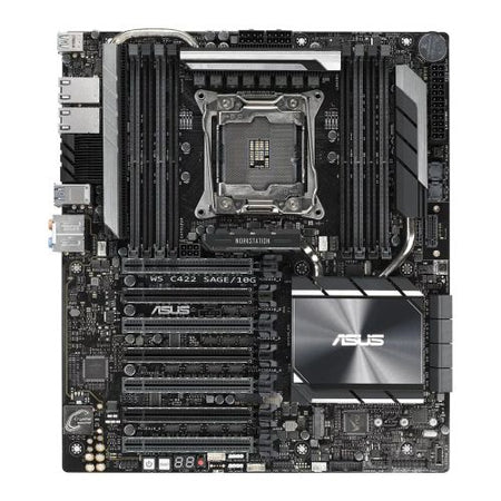 Asus WS C422 SAGE/10G, Workstation, Intel C422, 2066, CEB, SLI/XFire, Dual 10G LAN, VRM Heatsink, M.2-0