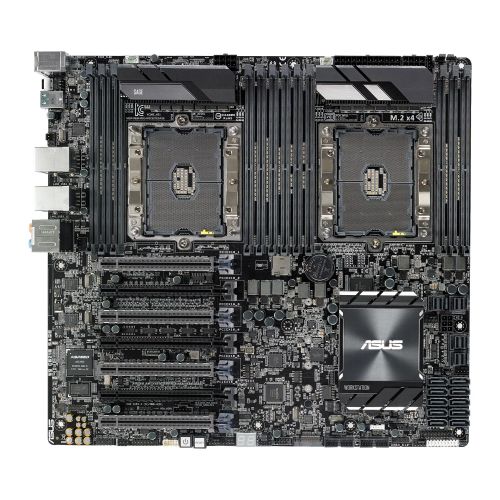 Asus WS C621E SAGE, Workstation, Intel C621, S 3647, EEB, Dual Scalable Xeon, 12 DDR4, Quad XFire/SLI, Dual LAN, M.2-0