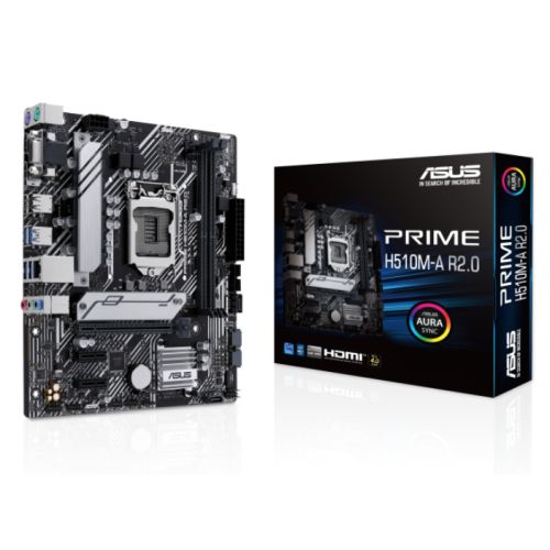 Asus PRIME H510M-A R2.0, Intel H470, 1200, Micro ATX, 2 DDR4, VGA, HDMI, DP, 1x M.2-4