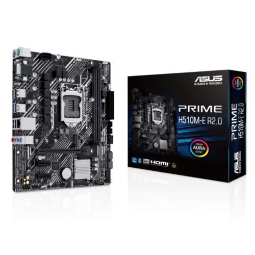 Asus PRIME H510M-E R2.0, Intel H470, 1200, Micro ATX, 2 DDR4, VGA, HDMI, DP, 1x M.2-4