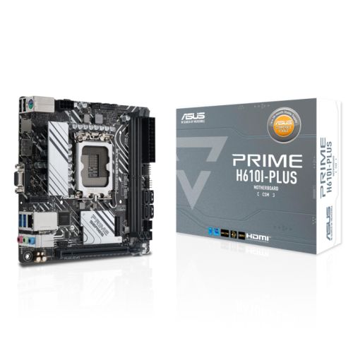 Asus PRIME H610I-PLUS-CSM - Corporate Stable Model, Intel H610, 1700, Mini ITX, 2 DDR5, VGA, HDMI, DP, 1x M.2-4