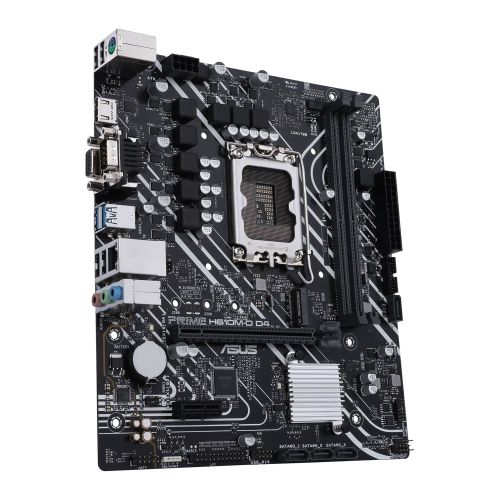 Asus PRIME H610M-D D4, Intel H610, 1700, Micro ATX, 2 DDR4, VGA, HDMI, PCIe4, 1x M.2-1
