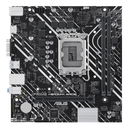 Asus PRIME H610M-K ARGB, Intel H610, 1700, Micro ATX, 2 DDR5, VGA, HDMI, PCIe4, 1x M.2-0