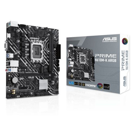 Asus PRIME H610M-K ARGB, Intel H610, 1700, Micro ATX, 2 DDR5, VGA, HDMI, PCIe4, 1x M.2-5