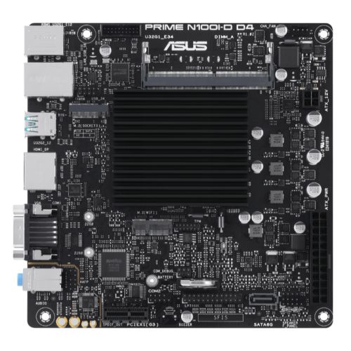 Asus PRIME J4005I-C, Integrated Intel Dual-Core J4005, Thin Mini ITX, 2 DDR4, VGA, HDMI, Serial Port, M.2-0