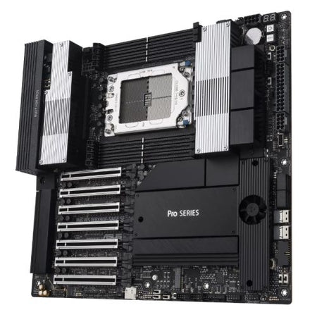 Asus PRO WS WRX90E-SAGE SE, Workstation, AMD WRX90, sTR5, EEB, 8 DDR5 ECC, Dual 10G LAN, SlimSAS, 7x PCIe5 x16, 4x M.2-2