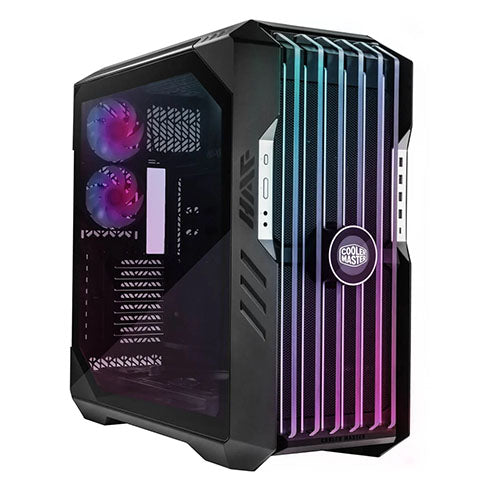 Cooler Master HAF 700 EVO Gaming Case w/ Glass Side, E-ATX, Multi Chamber, 5x ARGB Fans, ARGB Fan Hub, Front LCD Display, USB-C, Black-0