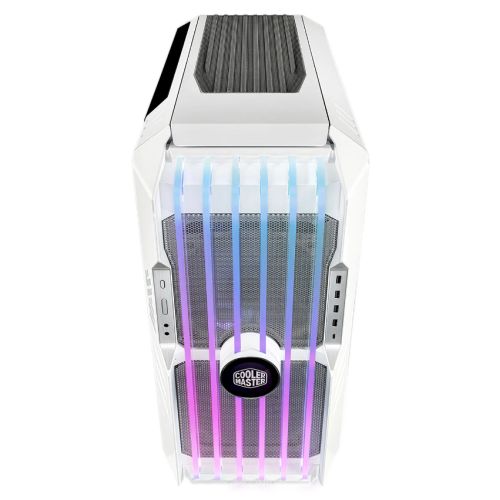 Cooler Master HAF 700 EVO Gaming Case w/ Glass Side, E-ATX, Multi Chamber, 5x ARGB Fans, ARGB Fan Hub, Front LCD Display, USB-C, White-2