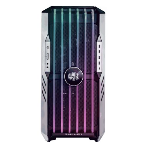 Cooler Master HAF 700 EVO Gaming Case w/ Glass Side, E-ATX, Multi Chamber, 5x ARGB Fans, ARGB Fan Hub, Front LCD Display, USB-C, White-3