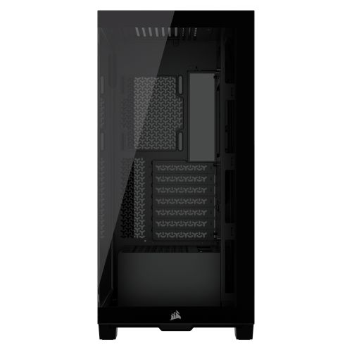 Corsair 3500X Gaming Case w/ Glass Side & Front, E-ATX, No Fans, USB-C, Asus BTF Compatible, Black-3