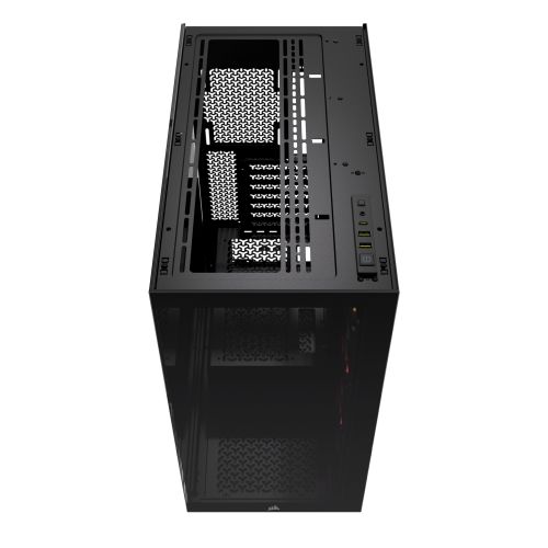 Corsair 3500X ARGB Gaming Case w/ Glass Side & Front, E-ATX, 3x ARGB Fans, USB-C, Asus BTF Compatible, Black-5