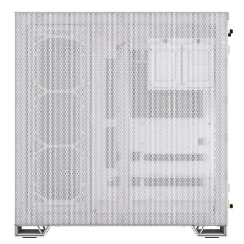 Corsair 6500X Dual Chamber Gaming Case w/ Glass Side & Front, ATX, Mesh Panels, USB-C, Asus BTF Compatible, White-3