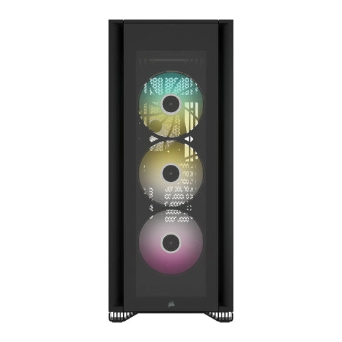 Corsair iCUE 7000X RGB Gaming Case w/ 3x Tempered Glass Panels, E-ATX, 3 x SP140 RGB Elite Fans, iCUE Commander CORE XT included, USB-C, Black-2