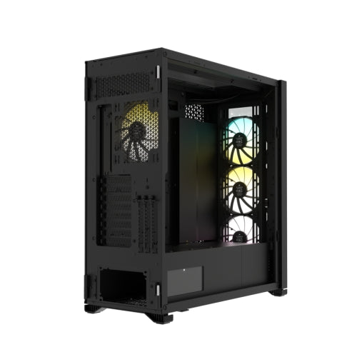 Corsair iCUE 7000X RGB Gaming Case w/ 3x Tempered Glass Panels, E-ATX, 3 x SP140 RGB Elite Fans, iCUE Commander CORE XT included, USB-C, Black-5
