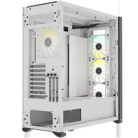 Corsair iCUE 7000X RGB Gaming Case w/ 3x Tempered Glass Panels, E-ATX, 3 x SP140 RGB Elite Fans, iCUE Commander CORE XT included, USB-C, White-4