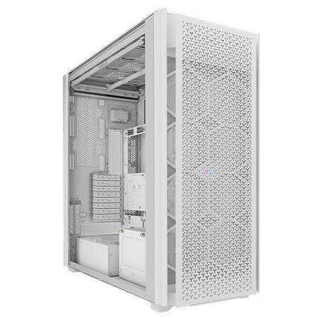 Corsair iCUE LINK 9000D RGB Airflow Gaming Case w/ Glass Side, E-ATX, Dual System, Up to 18 Fans, InfiniRail Fan Mounting, iCUE LINK Hub, USB-C,  Asus BTF Compatible, White-0