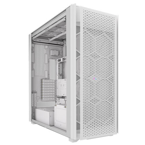 Corsair iCUE LINK 9000D RGB Airflow Gaming Case w/ Glass Side, E-ATX, Dual System, Up to 18 Fans, InfiniRail Fan Mounting, iCUE LINK Hub, USB-C,  Asus BTF Compatible, White-0