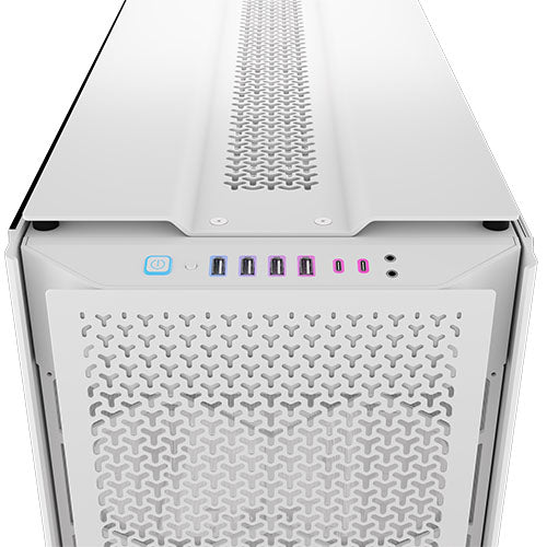 Corsair iCUE LINK 9000D RGB Airflow Gaming Case w/ Glass Side, E-ATX, Dual System, Up to 18 Fans, InfiniRail Fan Mounting, iCUE LINK Hub, USB-C,  Asus BTF Compatible, White-4