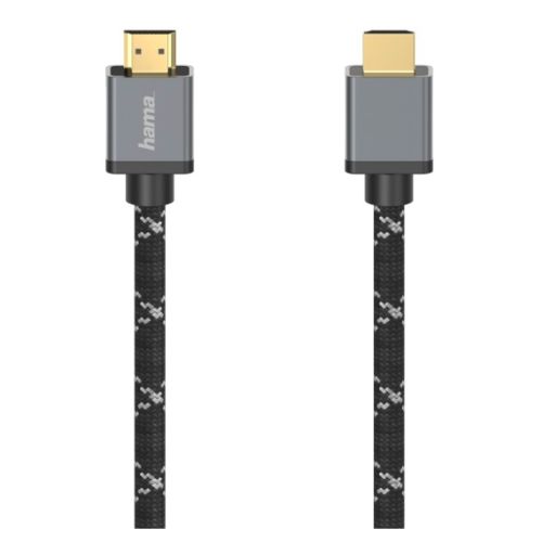 Hama Ultra High Speed HDMI Cable, Ultra-HD 8K, Gold-Plated, Braided Sheath, 3 Metre-0