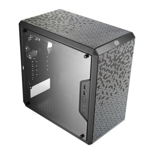 Cooler Master Q300L Gaming Case w/ Acrylic Window, Micro ATX, Open Design, 12cm Fan, Vertical/Horizonal Orientation, Black-1