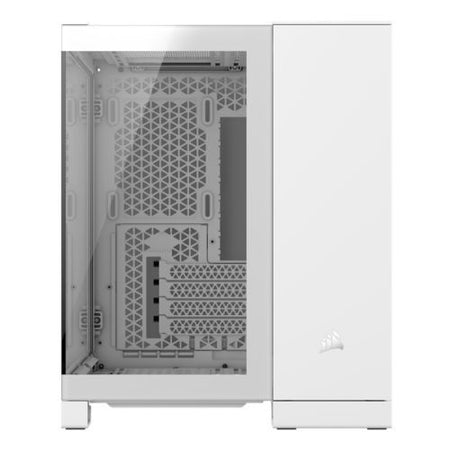 Corsair 2500X RGB Dual Chamber Gaming Case w/ Glass Side & Front, Micro ATX, 2x RGB Fans, Mesh Panels, USB-C, Asus BTF Compatible, White-2