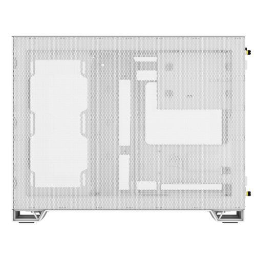 Corsair 2500X RGB Dual Chamber Gaming Case w/ Glass Side & Front, Micro ATX, 2x RGB Fans, Mesh Panels, USB-C, Asus BTF Compatible, White-5