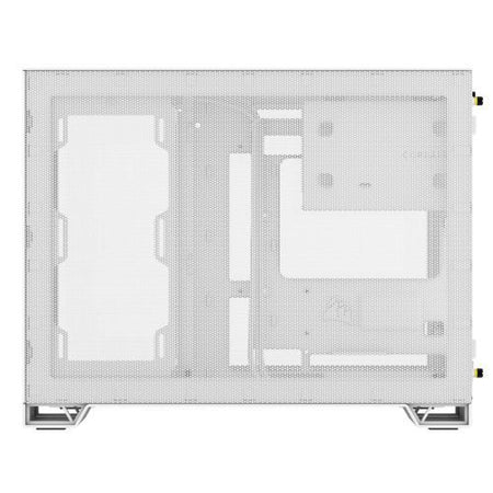 Corsair 2500X RGB Dual Chamber Gaming Case w/ Glass Side & Front, Micro ATX, 2x RGB Fans, Mesh Panels, USB-C, Asus BTF Compatible, White-5