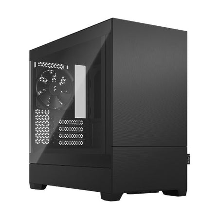 Fractal Design Pop Mini Silent (Black TG) Gaming Case w/ Clear Glass Window, Micro ATX, Sound-Damping Steel & Foam, 3 Fans-0