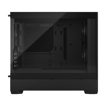 Fractal Design Pop Mini Silent (Black TG) Gaming Case w/ Clear Glass Window, Micro ATX, Sound-Damping Steel & Foam, 3 Fans-1
