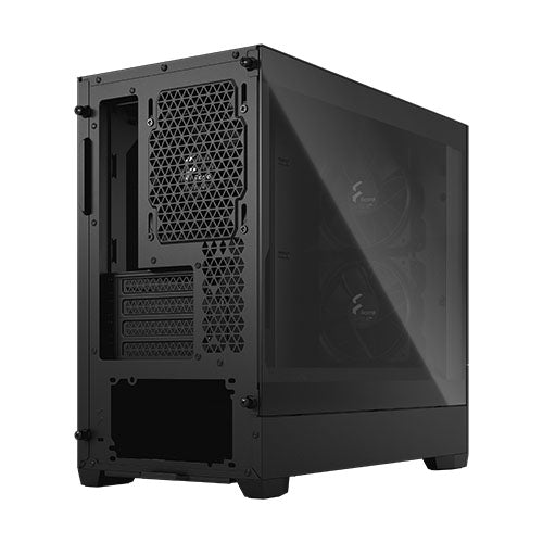 Fractal Design Pop Mini Silent (Black TG) Gaming Case w/ Clear Glass Window, Micro ATX, Sound-Damping Steel & Foam, 3 Fans-2