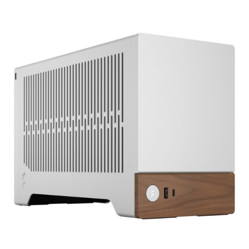 Fractal Design Terra Silver SFF PC Case, Mini ITX, Walnut Front, Anodized Aluminium Exterior, 322mm GPU Support, Requires SFX/SFX-L PSU, USB-C-0