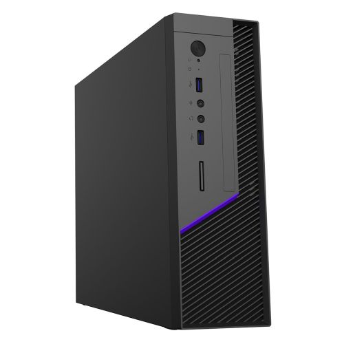 CiT MTX-008B Mini ITX Slimline Desktop Case, 300W TFX Bronze, 8cm Fan, 0.6mm Steel, 2x USB 3.0-0