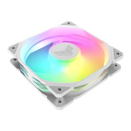 Asus TUF Gaming TR120 ARGB Reverse Blade 12cm PWM Case Fans (3 Pack), Hydraulic  Bearing, 28mm Frame, Double-layer LED Matrix Design, 2000 RPM, White-2
