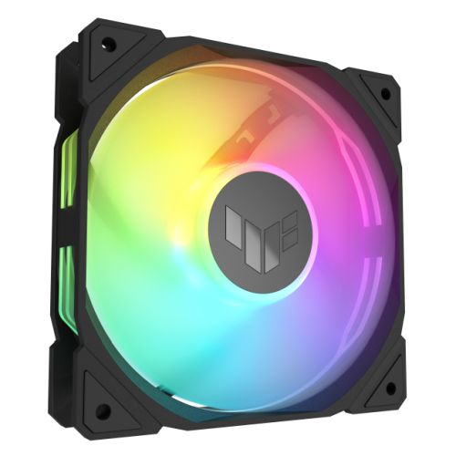 Asus TUF Gaming TR120 ARGB Reverse Blade 12cm PWM Case Fans (3 Pack), Hydraulic  Bearing, 28mm Frame, Double-layer LED Matrix Design, 2000 RPM, Black-1