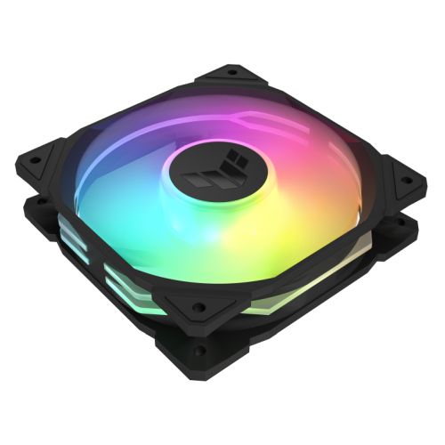 Asus TUF Gaming TR120 ARGB Reverse Blade 12cm PWM Case Fans (3 Pack), Hydraulic  Bearing, 28mm Frame, Double-layer LED Matrix Design, 2000 RPM, Black-2