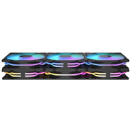Asus TUF Gaming TR120 ARGB Reverse Blade 12cm PWM Case Fans (3 Pack), Hydraulic  Bearing, 28mm Frame, Double-layer LED Matrix Design, 2000 RPM, Black-4