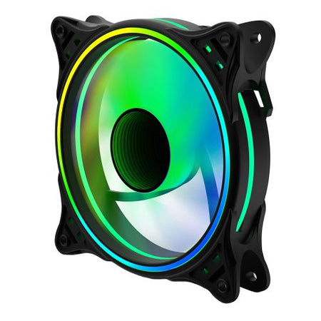 Vida Infinity01 12cm ARGB Dual Ring PWM Case Fan, Hydraulic Bearing, Infinity Mirror Effect, 500-1500 RPM, Black-3