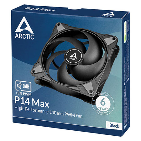 Arctic P14 Max High-Speed 14cm PWM Case Fan, Fluid Dynamic Bearing, 400-2800 RPM, 0dB Mode, Black-3