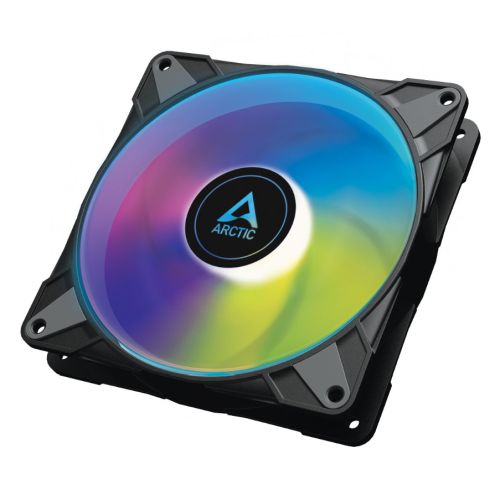 Arctic 14cm P14 Semi-Passive PWM PST ARGB Case Fan, Fluid Dynamic, 12 LEDs, 200-1900 RPM, 0dB Mode-0