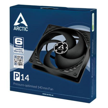 Arctic P14 Pressure Optimised 14cm Case Fan, Black, Fluid Dynamic, 1700 RPM-3