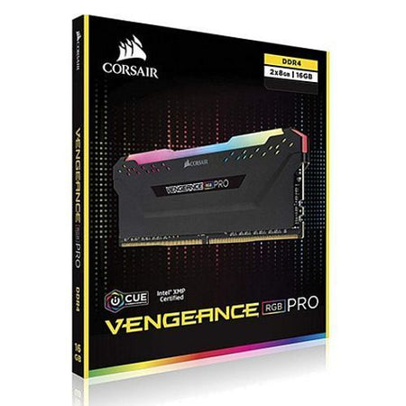 Corsair Vengeance RGB Pro 16GB Kit (2 x 8GB), DDR4, 3600MHz (PC4-28800), CL18, XMP 2.0-1