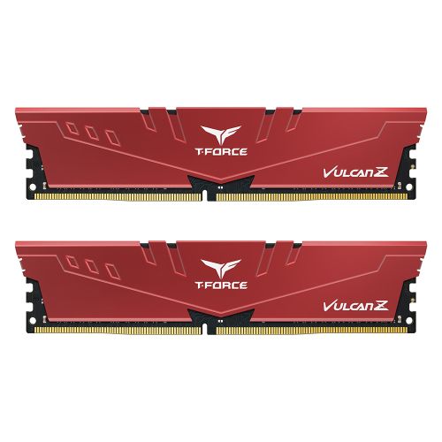 Team T-Force Vulcan Z 16GB Kit (2 x 8GB), DDR4, 3600MHz (PC4-28800), CL18, XMP 2.0, DIMM Memory, Red-0