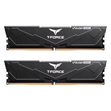 Team T-Force Vulcan 32GB Kit (2 x 16GB), DDR5, 6000MHz (PC5-48000), CL38, ECC, XMP 3.0, PMIC, DIMM Memory, Black-0