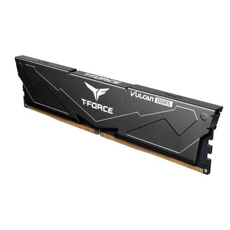 Team T-Force Vulcan 32GB Kit (2 x 16GB), DDR5, 6000MHz (PC5-48000), CL38, ECC, XMP 3.0, PMIC, DIMM Memory, Black-1