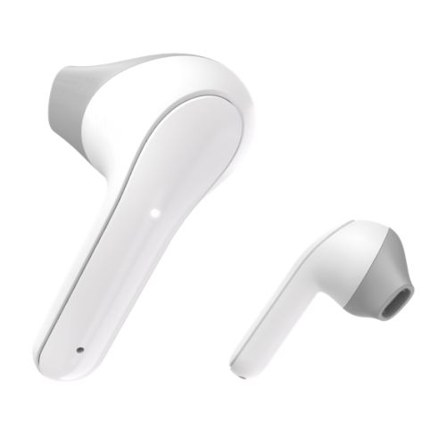 Hama (Freedom Light) Bluetooth Earbuds with Microphone, Touch Control, Voice Control, Charging/Carry Case Included, White-0
